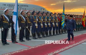 Dilepas Dengan Hormat, Presiden Prabowo Akhiri Kunjungan di Rusia