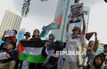 In Picture: Aksi Solidaritas Tuntut Pembebasan 12 Aktivis Freedom Flotilla
