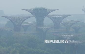 Saat Singapura Diselimuti Kabut Asap Karhutla