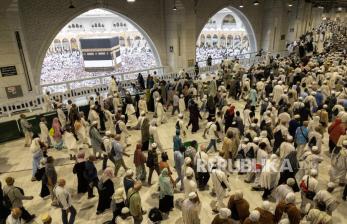 Penampakan Kepadatan Jamaah Haji di Masjidil Haram