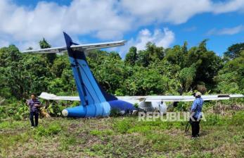 In Picture: Pesawat Trigana Air Tergelincir di Papua, Seluruh Penumpang Selamat