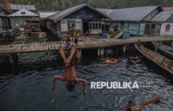 Potret Perkampungan Suku Bajo Sangkuang di Halmahera Selatan