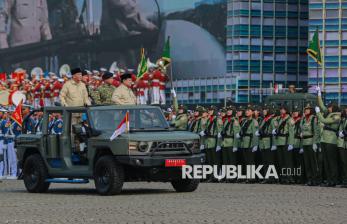 In Picture: Presiden Prabowo Pimpin Upacara HUT TNI ke-80 di Monas