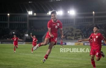 In Picture: Mierza Cetak Dua Gol, Timnas U-16 Indonesia Kalahkan Filipina