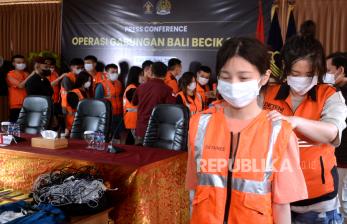In Picture: Lakukan Kejahatan Siber, 103 Warga Taiwan Ditangkap di Bali