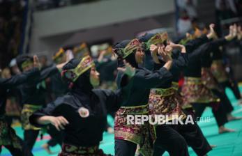 Ribuan Pendekar Pencak Silat Ramaikan HUT IPSI di Padepokan TMII