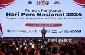 Presiden Jokowi hadiri Puncak Hari Pers Nasional