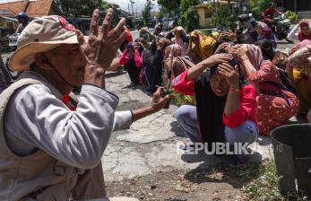 Warga Ikuti Simulasi Penanganan Bencana Megathrust 