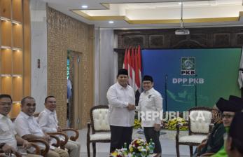 In Picture: Pertemuan Cak Imin dan Prabowo di DPP PKB