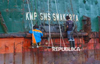 Sejumlah Kapal Penyeberangan Ketapang-Gilimanuk Lakukan Perbaikan