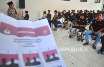 In Picture: Sosialisasi Pencoblosan Pilkada untuk Penyandang Disabilitas