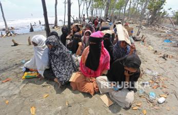 In Picture: Gelombang Imigran Rohingya di Aceh Berlanjut