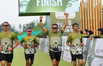 In Picture: Ribuan Pelari Ikuti Nusantara TNI Fun Run di IKN