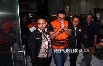 Penampakan Bupati Klaten Hamenang Wajar Ismoyo Usai Ditahan KPK