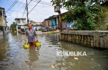 Sungai Citarum Meluap, Ratusan Rumah di Kampung Bojongasih Dayeuhkolot Terendam Banjir