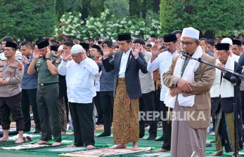 In Picture: Presiden Jokowi Laksanakan Sholat Idul Adha di Kota Semarang