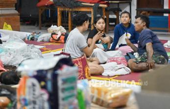 Puluhan Warga Mengungsi Pascabencana Banjir di Denpasar