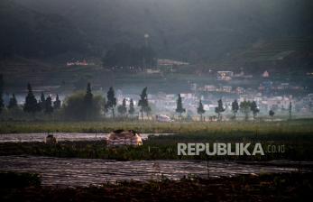 Dieng Beku! Suhu Minus 2 Derajat Celsius, Embun Upas Kembali Muncul