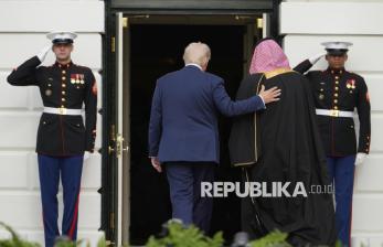 Momen Presiden Trump Sambut Hangat Pangeran Mohammed bin Salman di Gedung Putih