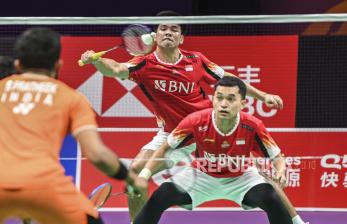 In Picture: Tim Thomas Indonesia Kalahkan Juara Bertahan India