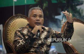Wakil Ketua Badan Kerja Sama Antar Parlemen (BKSAP) DPR RI Achmad Hafidz Tohir menjadi narasumber dalam diskusi Dialektika Demokrasi di Kompleks Parlemen, Senayan, Jakarta, Kamis (17/3/2022). Diskusi tersebut mengangkat tema Misi DPR RI dalam Inter Parliamentary Union (IPU) Ke-144 di Nusa Dua, Bali pada 20-24 Maret 2022 mendatang.Prayogi/Republika.