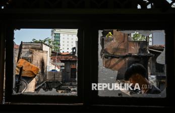 In Picture: Puluhan Rumah di Kwitang Jakpus Hangus Terbakar