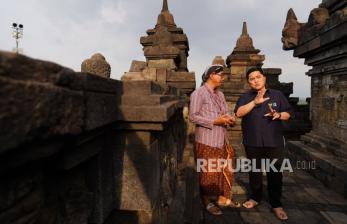 In Picture: Komitmen Majukan Pariwisata, Erick Thohir Cek Revitalisasi Kawasan Candi Borobudur