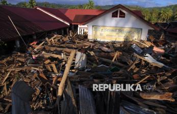 Penampakan Bangunan Sekolah di Tapsel yang Luluh Lantak Diterjang Banjir Bandang
