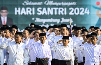 In Picture: Semarak Peringatan Hari Santri di Sejumlah Wilayah Tanah Air