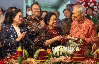 In Picture: Megawati Rayakan Ulang Tahun ke-78 di Istana Batu Tulis