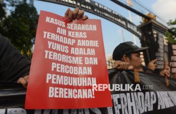 Aksi Dukung Andrie Yunus, Massa Tuntut Peradilan Sipil