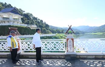 In Picture: Presiden Joko Widodo Resmikan Bendungan Senilai Rp1,4 Triliun di Sumbawa Barat