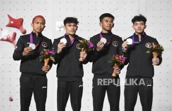 Sama Dengan Tim Putri, Speed Relay Putra juga Raih Perak Asian Games
