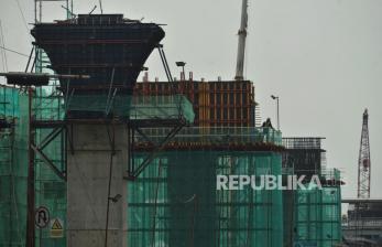 In Picture: Progres Pembangunan LRT Jakarta Fase 1B