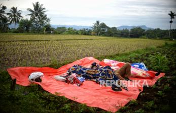 Petani Cianjur Korban Gempa Masih Trauma Kembali ke Sawah