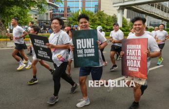 Kampanye Lawan Hoaks di Ajang Run for Good Journalism 2025 