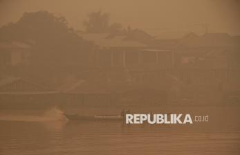 Kabut Asap Selimuti Palangka Raya, Kualitas Udara Masuk Kategori Berbahaya