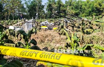 Pesawat Sky Ranger Jatuh dan Terbakar di Blora, Dua Awak Berhasil Selamat