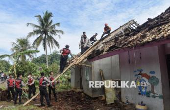 Puting Beliung Terjang Empat Desa di Ciamis, Puluhan Rumah Rusak