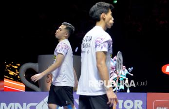 In Picture: Sabar/Reza Kalah, Merah Putih Tanpa Gelar di Indonesia Open