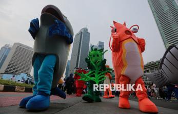 Guru dan Pelajar Kampanyekan Pentingnya Konsumsi Ikan di CFD Jakarta