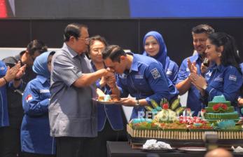 In Picture: Pengurus dan Kader Partai Demokrat Hadiri Peringatan HUT ke-23