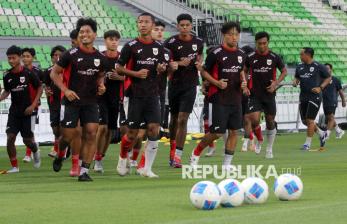 In Picture: Timnas U-17 Indonesia Mantapkan Persiapan Jelang Piala Kemerdekaan