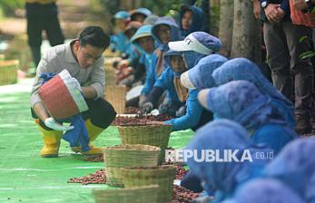 In Picture: Dihadapan Gibran, Petani Kopi Keluhkan Mahalnya Harga Pupuk Kopi Non Subsidi