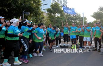 In Picture: Dilepas AHY, Ratusan Pelari Ikuti ESG Now Movement Climate Run 