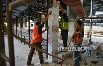 In Picture: Progres Pembangunan Stasiun Kereta Api tahap II di Medan