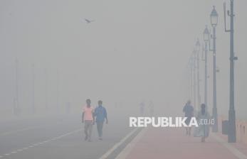 Kabut Asap Tebal Selimuti New Delhi, Tingkat Polusi Udara Melonjak Drastis