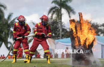 Potensi Karhutla di Sumsel, Petugas Gabungan Gelar Apel Kesiapsiagaan