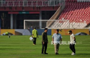 Jelang Laga Lawan Irak, Erick Pastikan Kondisi Lapangan Stadion GBK Siap Digunakan