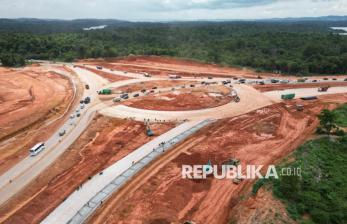 Melihat Progres Pembangunan Bundaran Punggur